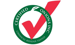 CERTIFIED ONIONS INC CHEMICAL RESIDUE TESTED trademark