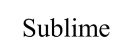 SUBLIME trademark