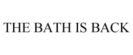 THE BATH IS BACK trademark