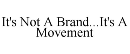 IT'S NOT A BRAND...IT'S A MOVEMENT trademark