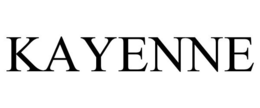 KAYENNE trademark
