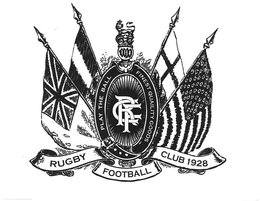 RUGBY FOOTBALL CLUB 1928 PLAY THE BALL FINEST QUALITY GOODS trademark