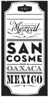 MSSC MEZCAL JOVEN SAN COSME HECHO EN OAXACA MEXICO trademark