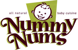 NUMMY NUMS ALL NATURAL BABY CUISINE trademark