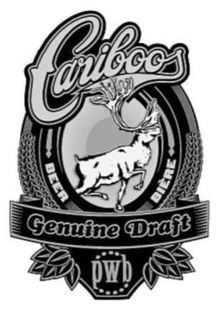CARIBOO GENUINE DRAFT PWB BEER BIERE trademark