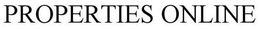 PROPERTIES ONLINE trademark