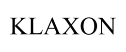 KLAXON trademark
