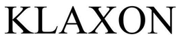 KLAXON trademark