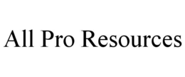 ALL PRO RESOURCES trademark