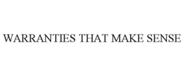 WARRANTIES THAT MAKE SENSE trademark