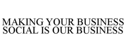 MAKING YOUR BUSINESS SOCIAL IS OUR BUSINESS trademark
