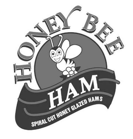 HONEY BEE HAM SPIRAL CUT HONEY GLAZED HAMS trademark