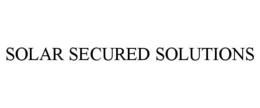 SOLAR SECURED SOLUTIONS trademark
