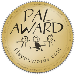 PAL AWARD PLAYONWORDS.COM PLAY ADVANCES LANGUAGE PLAYONWORDS.COM PLAY ADVANCES LANGUAGE PLAYONWORDS.COM PLAY ADVANCES LANGUAGE trademark
