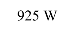 925 W trademark