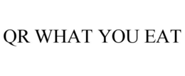QR WHAT YOU EAT trademark