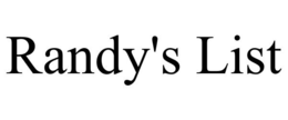 RANDY'S LIST trademark