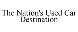 THE NATION'S USED CAR DESTINATION trademark