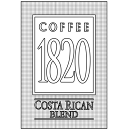 COFFEE 1820 COSTA RICAN BLEND trademark