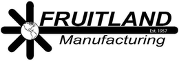 FRUITLAND EST. 1957 MANUFACTURING trademark