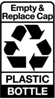 EMPTY & REPLACE CAP PLASTIC BOTTLE trademark