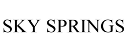 SKY SPRINGS trademark