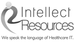 INTELLECT RESOURCES WE SPEAK THE LANGUAGE OF HEALTHCARE IT. trademark
