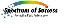 SPECTRUM OF SUCCESS PROMOTING PEAK PERFORMANCE trademark