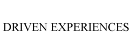 DRIVEN EXPERIENCES trademark