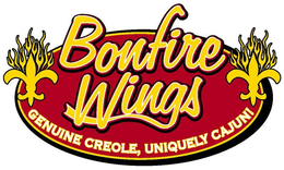 BONFIRE WINGS GENUINE CREOLE, UNIQUELY CAJUN! trademark