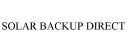 SOLAR BACKUP DIRECT trademark