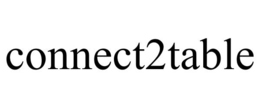 CONNECT2TABLE trademark