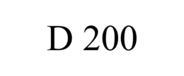 D 200 trademark