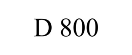 D 800 trademark