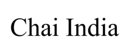 CHAI INDIA trademark