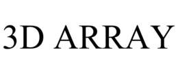 3D ARRAY trademark