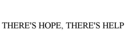 THERE'S HOPE, THERE'S HELP trademark