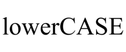 LOWERCASE trademark