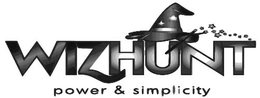 WIZHUNT POWER & SIMPLICITY trademark