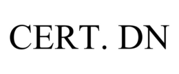 CERT. DN trademark