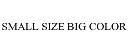 SMALL SIZE BIG COLOR trademark