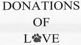 DONATIONS OF LOVE trademark