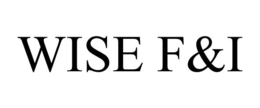 WISE F&I trademark