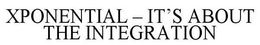 XPONENTIAL - IT'S ABOUT THE INTEGRATION trademark