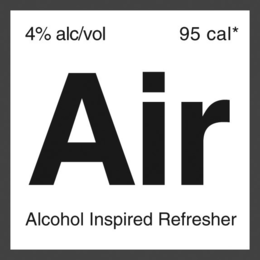 4% ALC/VOL 95 CAL* AIR ALCOHOL INSPIRED REFRESHER trademark