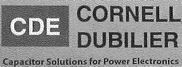 CDE CORNELL DUBILIER CAPACITOR SOLUTIONS FOR POWER ELECTRONICS trademark