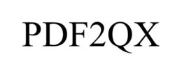 PDF2QX trademark