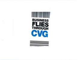 BUSINESS FLIES THROUGH CVG trademark