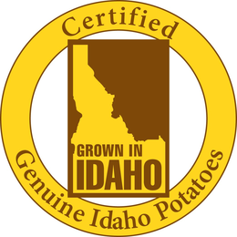 CERTIFIED GENUINE IDAHO POTATOES GROWN IN IDAHO trademark