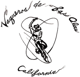 VAQUEROS DE LAS OLAS CALIFORNIA trademark
